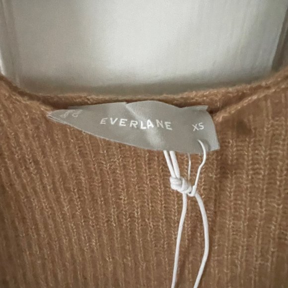 Everlane Tan Camel Square Neck Tank Crop Top Size XS New With Tags - Picture 7 of 7